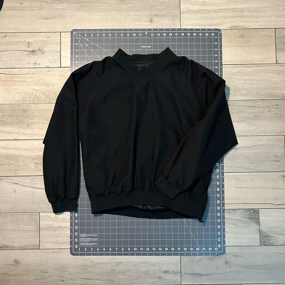 Tres Bien Black V-Neck windbreaker